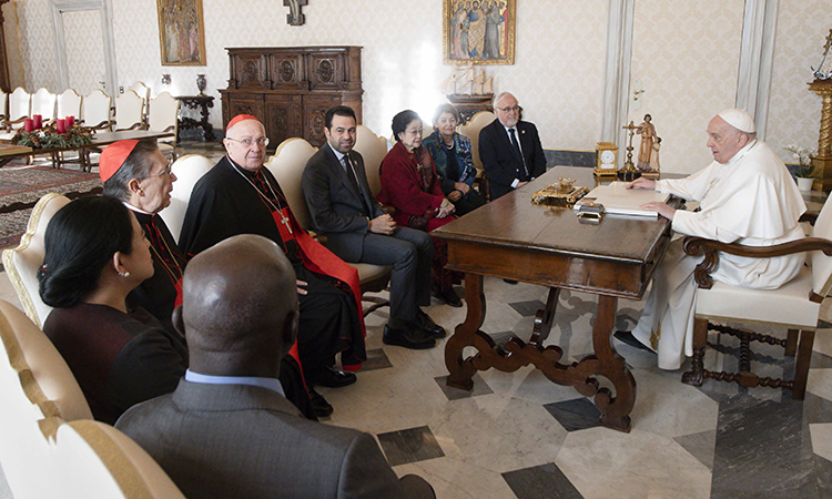 Pope Francis discusses global challenges with Zayed Award for Human Fraternity 2024 Committee