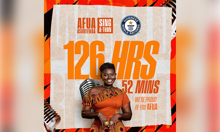 Ghanaian woman attempts to break Guinness record for longest singing marathon