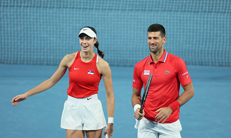 Djokovic leads Serbia to win over China on return to Perth