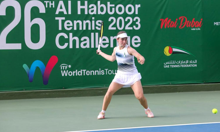 Top seeds ease into second round of 26th Al Habtoor Tennis Challenge