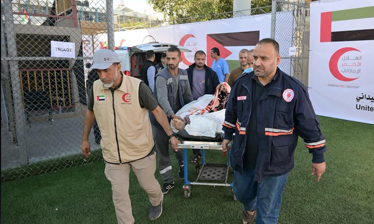 Emirati Field hospital in Gaza starts receiving wounded Palestinians