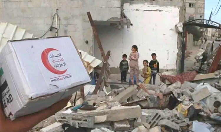 Emirates Red Crescent delivers urgent relief aid to people of Gaza