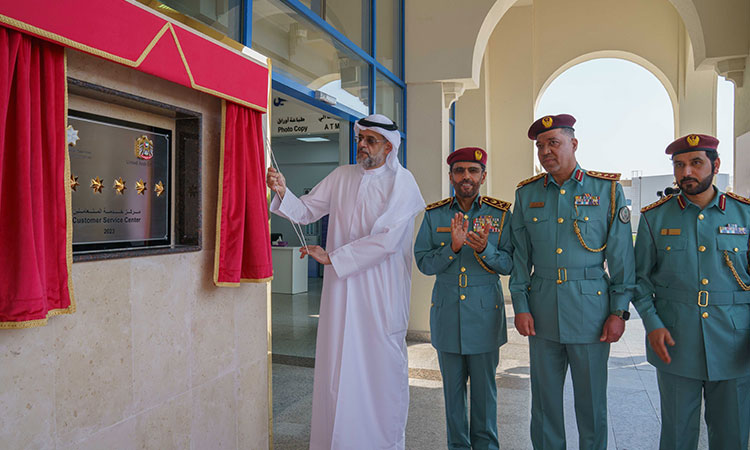 Sharjah Crown Prince unveils two '6 Stars' plaques at Wasit Police Station