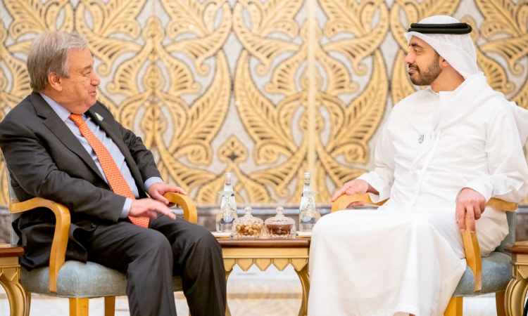 Abdullah Bin Zayed, Guterres discuss humanitarian situation in Gaza