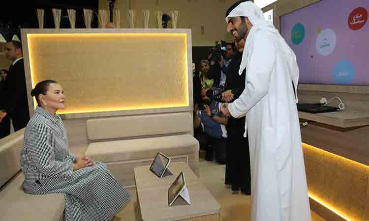 UAE Minister Al Falasi welcomes Princess Lalla Hasnaa at COP28's Greening Education Hub