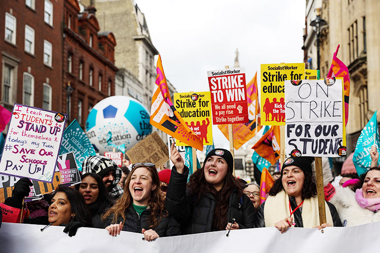 VIDEO: Half a million strike in UK as cost-of-living crisis bites