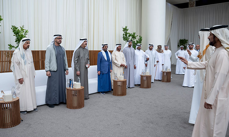 UAE President accepts condolences from Ajman, UAQ Rulers over passing of Sheikha Maryam