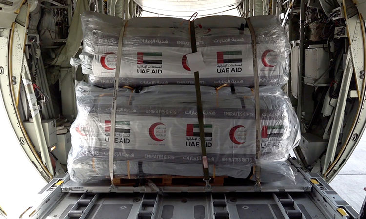 27 UAE aid planes sent to Syria, Turkey under 'Gallant Knight/2' operation for quake victims 