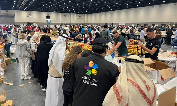 Hundreds of UAE residents pack aid materials for quake victims at Expo City Dubai