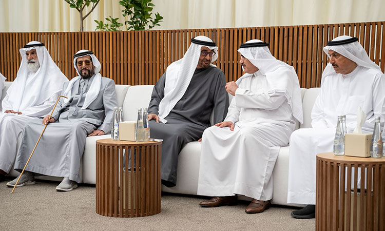 UAE President accepts condolences from, guests, Sheikhs and Emiratis over passing of Sheikha Maryam 