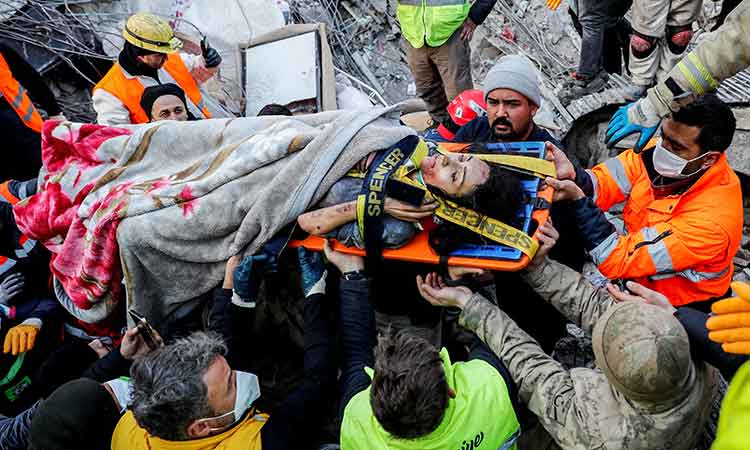 Two women survive for days in earthquake rubble