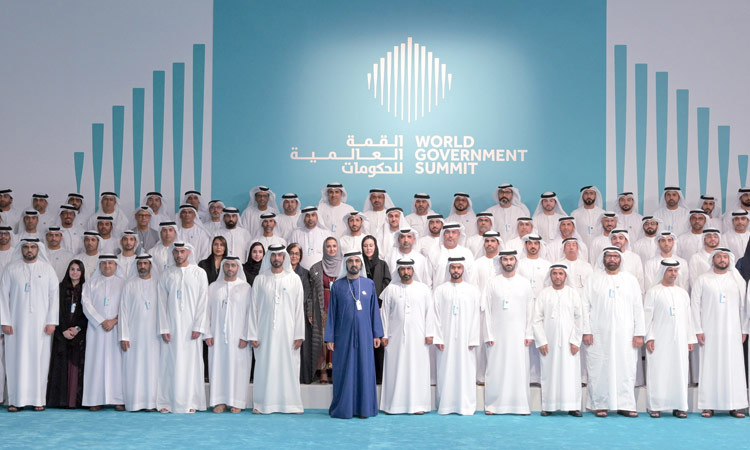 Sheikh Mohammed meets with representatives of  UAE diplomatic missions on the sidelines of WGS