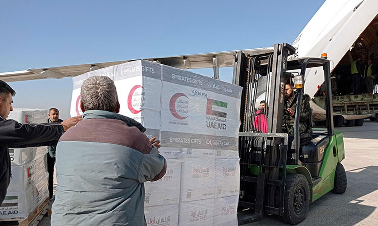 UAE sends more aid to quake-hit Syria and Turkey 