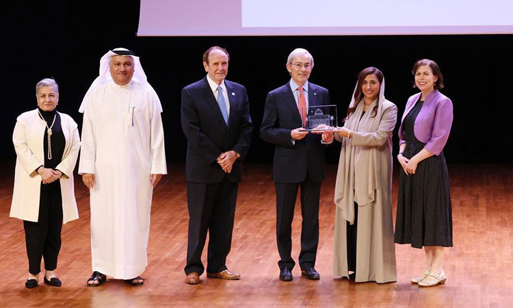 Bodour receives Nobel Laureate at American University of Sharjah