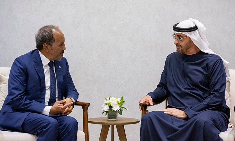 UAE, Somalia leaders discuss ways to bolster bilateral ties at IDEX