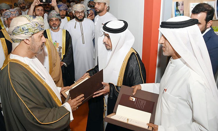 Ruler of Sharjah gifts latest historical works to Sultan of Oman