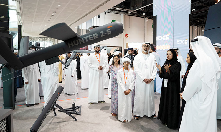 Sheikh Khaled Bin Mohamed visits IDEX and NAVDEX 2023