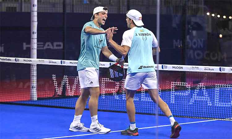 Galan and Lebron move ahead at Modon Abu Dhabi Padel Master