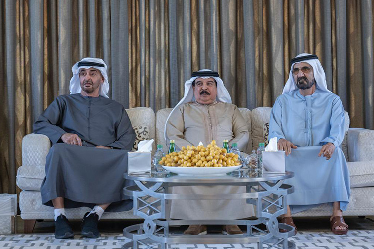 UAE Rulers and Bahrain King attend a luncheon in Dubai