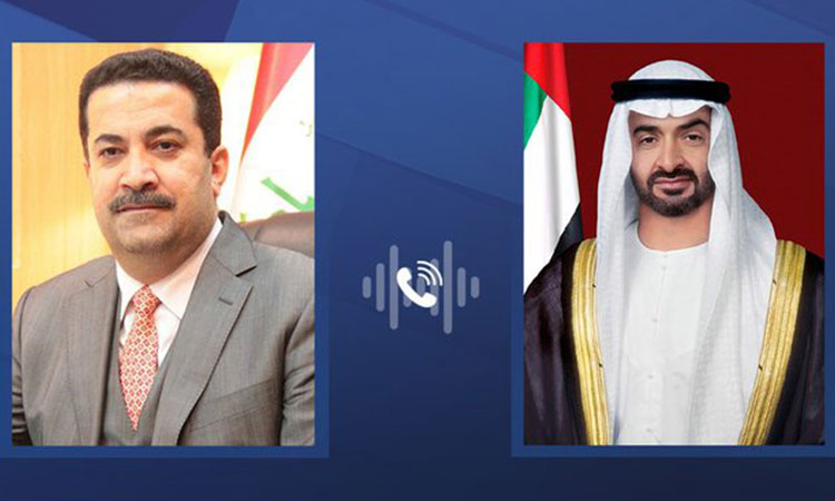 UAE President, Iraqi PM discuss bilateral relations over phone 