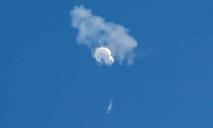 VIDEO: US fighter jet shoots down Chinese spy balloon