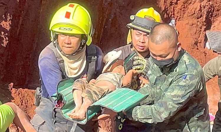 Overnight rescue dig saves toddler trapped in Thai well