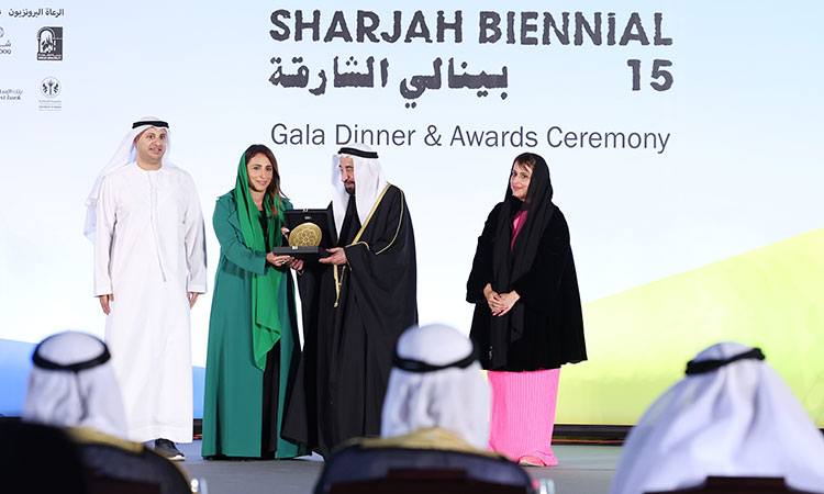 Sheikh Sultan honours winners of 15th Sharjah Biennial