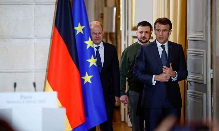 Zelensky asks France, Germany for fighter jets