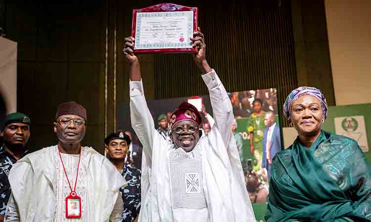 Nigeria's Bola Tinubu declared winner of presidential vote 