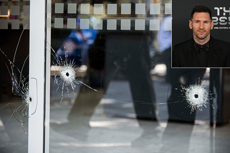 VIDEO: Shots fired at Messi family store, threatening message left for star