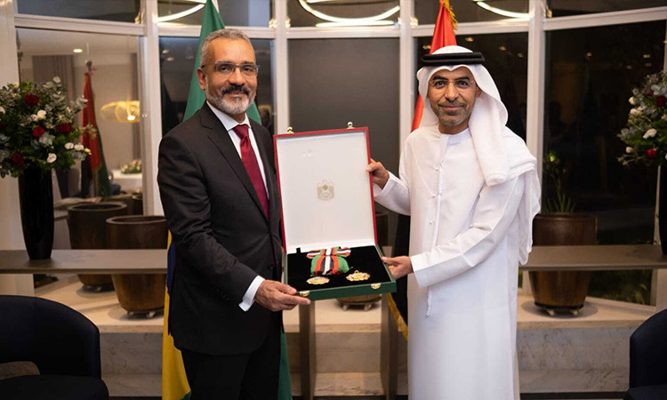 UAE President awards Medal of Independence of First Order to Brazil's ex-envoy