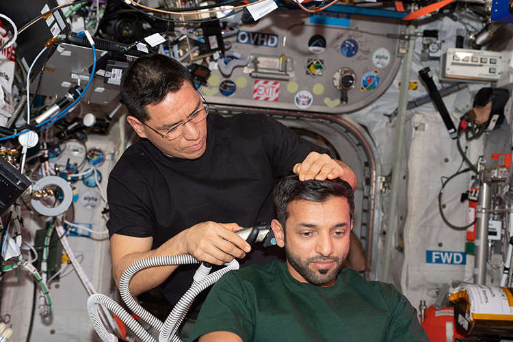 Emirati astronaut Sultan Al Neyadi gets haircut aboard ISS