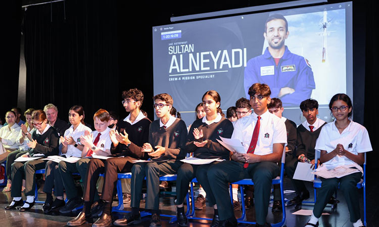 Sultan Al Neyadi interacts with college students live from International Space Station