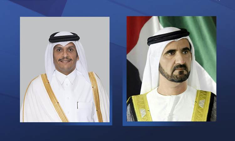 Sheikh Mohammed congratulates the new Qatari PM on his appointment