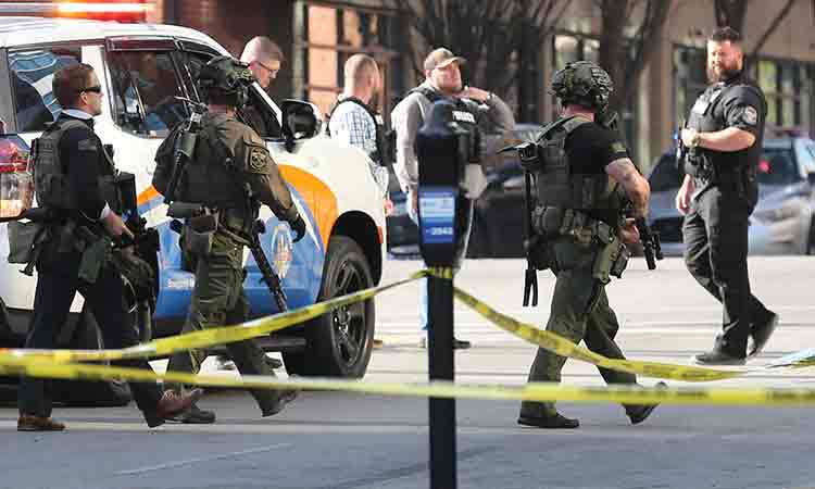 Man shoots dead four people at bank in US city of Louisville