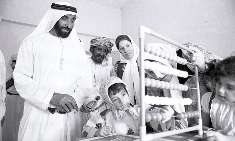 UAE President shares memorable photos of Sheikh Zayed on the occasion of Zayed Humanitarian Day