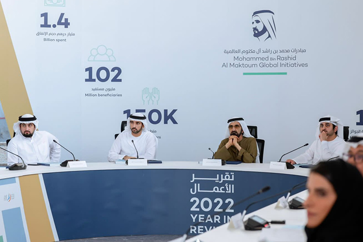 UAE spends Dhs1.4 billion on projects impacting 102 million lives in 100 nations in 2022, says Mohammed 