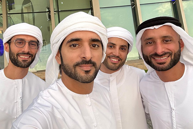 Sheikh Hamdan shares selfie with high school friends