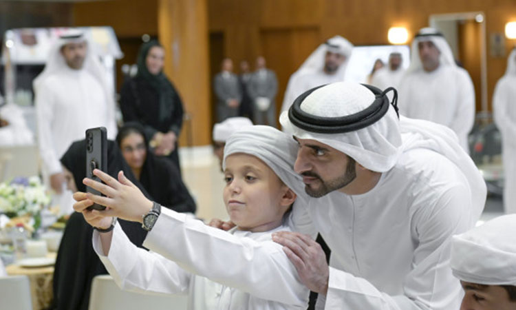 Sheikh Hamdan attends Iftar banquet with autistic children in Dubai 