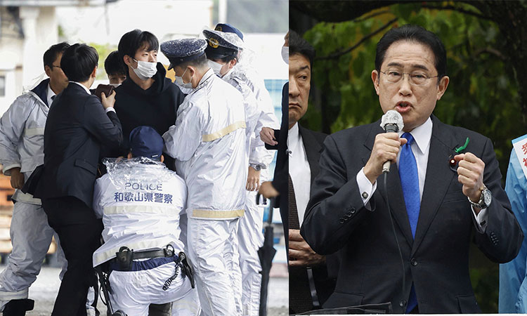 Japanese PM Kishida evacuated unhurt after explosion during poll campaign event