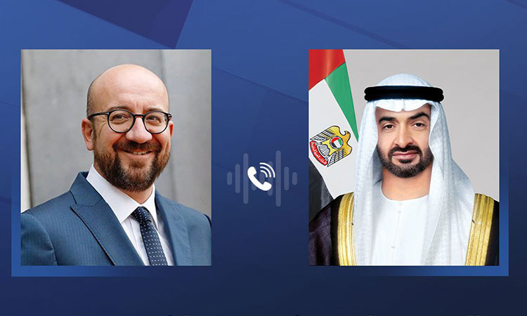 UAE President, European Council chief discuss ways to boost ties 