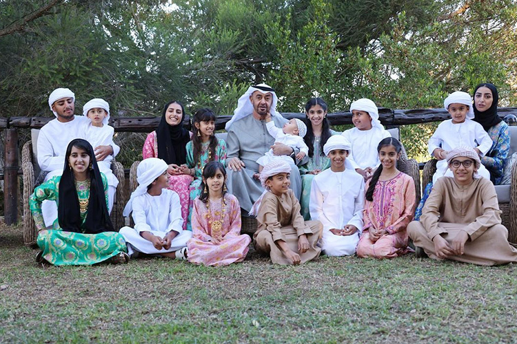 Sheikh Mohamed Bin Zayed spends quality time with grandchildren on Eid Al Fitr