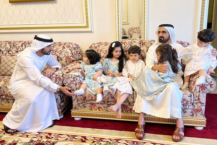 Sheikh Mohammed and Sheikh Hamdan spend time with family in Dubai