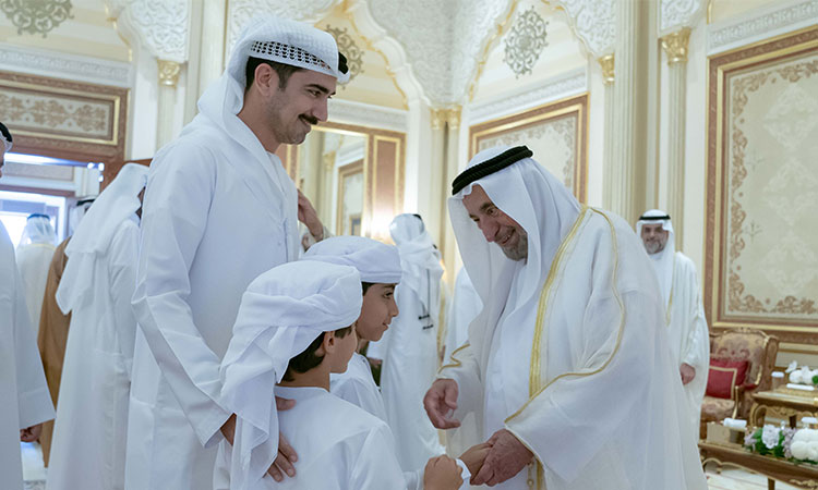 Sheikh Sultan continues to receive Eid Al Fitr well-wishers at Al Badi Al Amer Palace