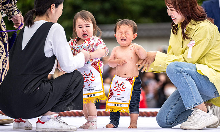 Japan's 'crying baby sumo' festival returns after coronavirus