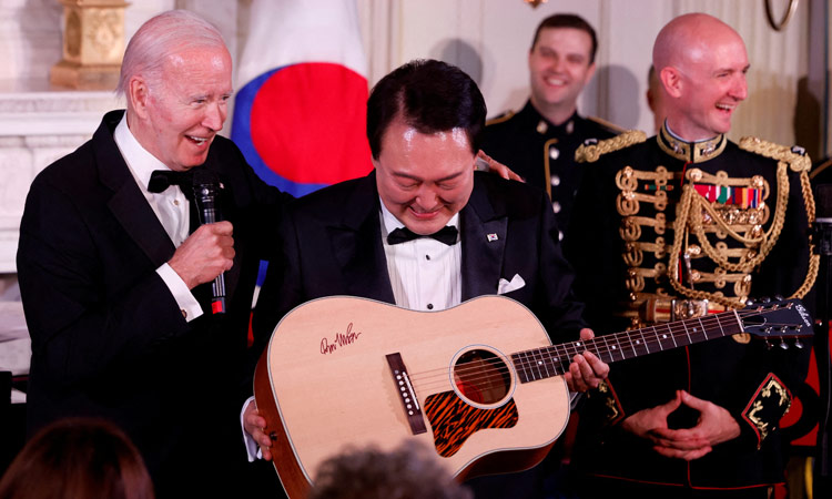 'I had no damn idea you could sing:' S.Korean President Yoon's 'American Pie' stuns Biden 