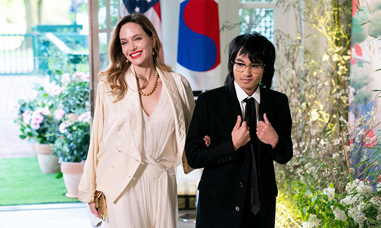 Angelina and other Hollywood stars attend state dinner with Joe Biden, S.Korean president 