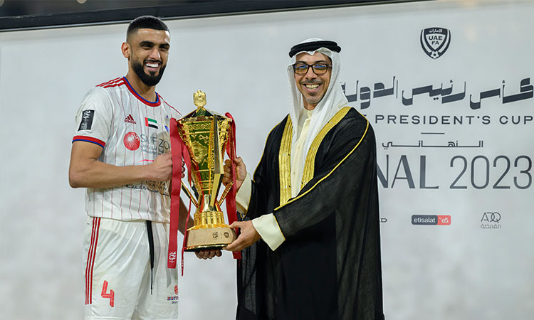 Sheikh Mansour Bin Zayed crowns Sharjah FC champions of UAE President’s Cup 