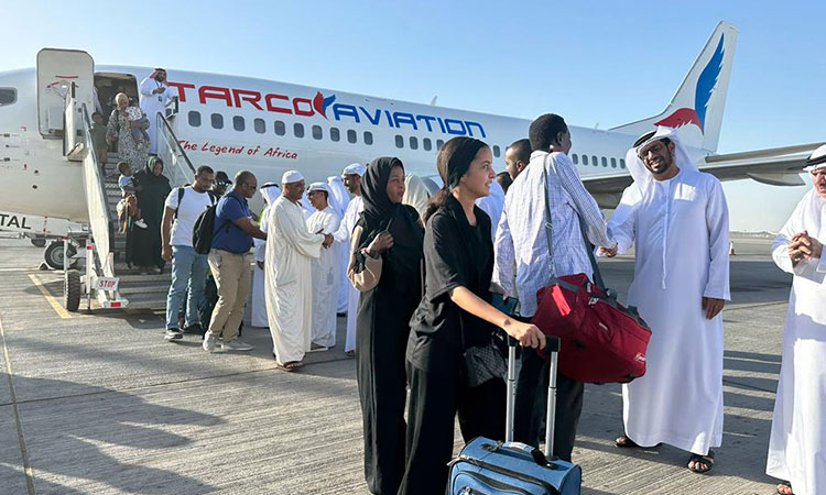 Second evacuation plane from Sudan arrives in UAE as part of its humanitarian efforts