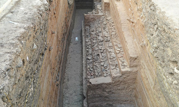 Ancient city wall relics found in north China's Tianjin 